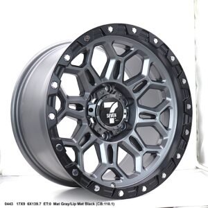 Rim SEVEN 17" MAT GRAY / LIP MAT BLACK
