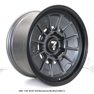 Rim SEVEN 17" MAT GRAY / LIP MAT BLACK